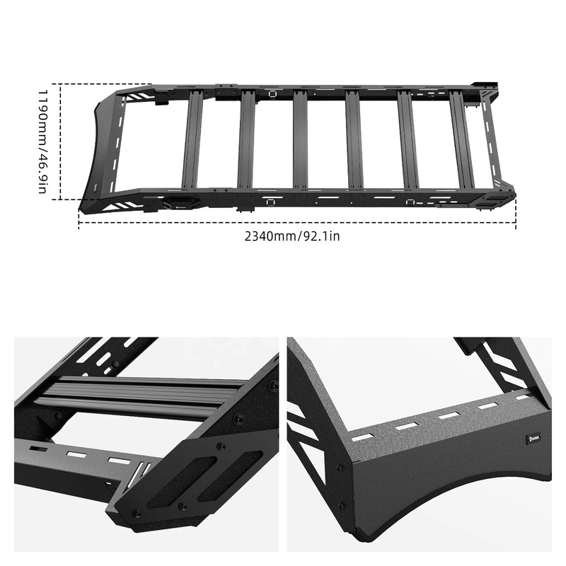 Car Roof Rack Cross Bar - Barras Transversales para Techo BEVINSEE, Cesta