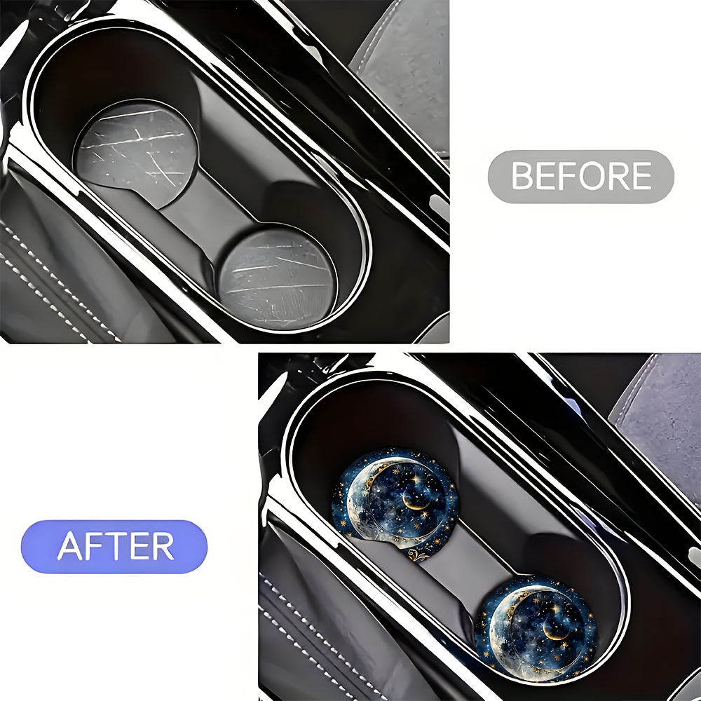 2 posavasos para coche con dis - Car Accessories For Women reseña y precio