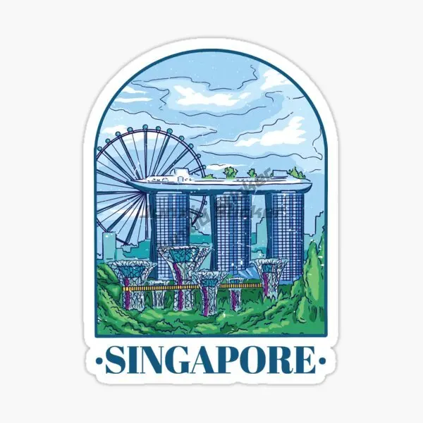 Mapa de la bandera de Singapur - Car Accessories Singapore reseña y precio