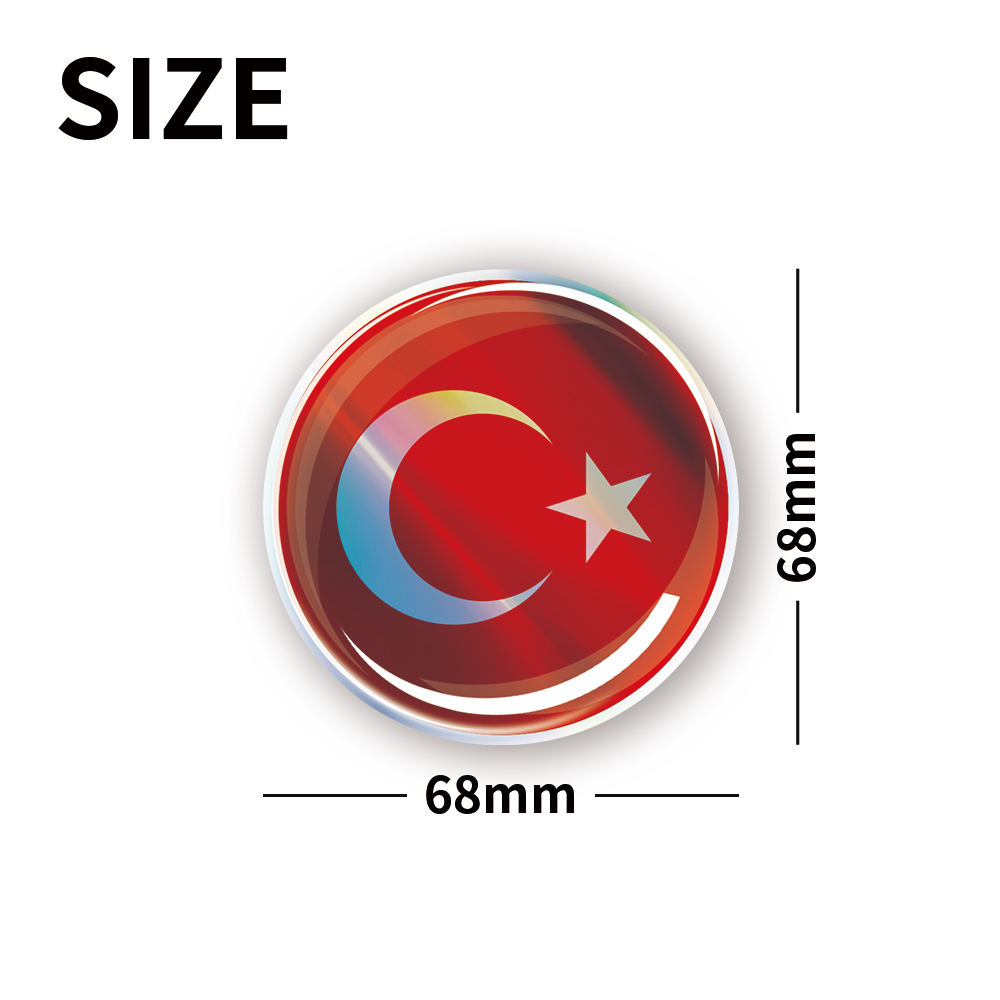 Bandera de Türkiye, pegatinas  - Car Accessories Singapore reseña y precio